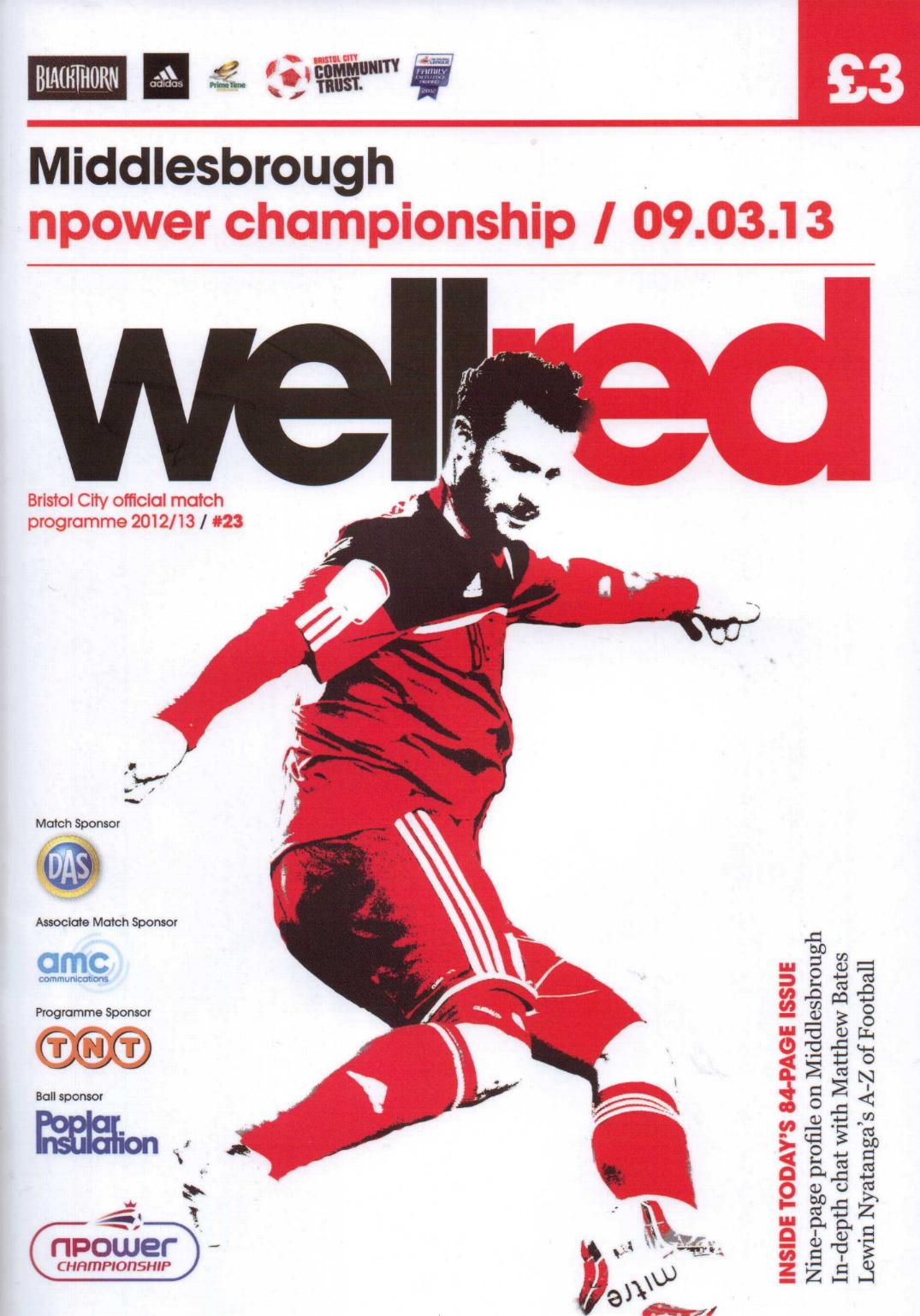 BRISTOL CITY v MIDDLESBROUGH 2012/13